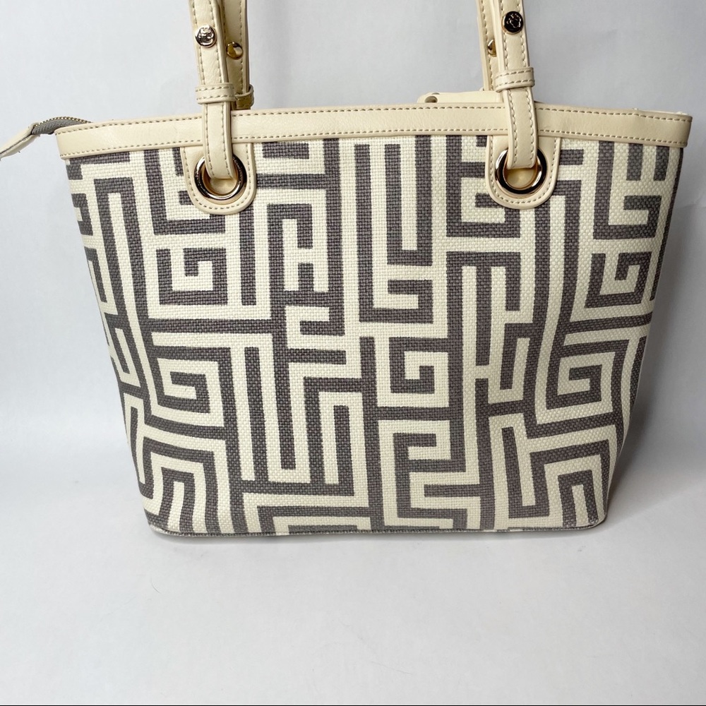 NWOT Spartina 449 Greek Key Island Linen Tote - Picture 6 of 15